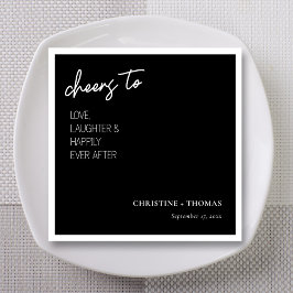 Das glückliche Paar! Hochzeit Serviette