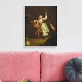 Das glückliche Paar Leinwanddruck (Insitu (Wohnzimmer))