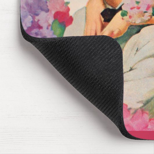 das glückliche Paar Mousepad (Ecke)