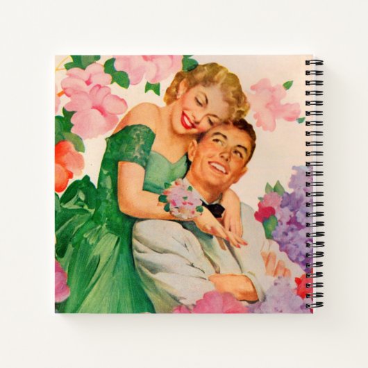 das glückliche Paar Notizblock (Rückseite)