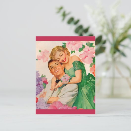 das glückliche Paar Postkarte (Stehend Vorderseite)