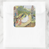 Das glückliche Paar Quadratischer Aufkleber (Tasche)