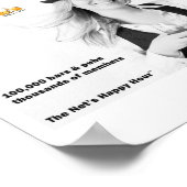 Das glückliche Poster des Internets (Ecke)