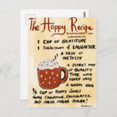 Das glückliche Rezept Postkarte (Vorne/Hinten)