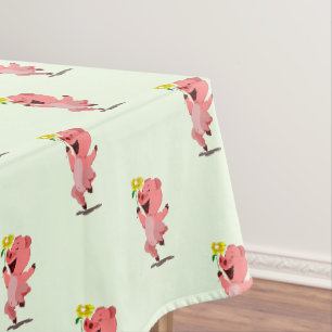 Das glückliche Schwein Tischdecke