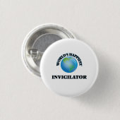 Das glücklichste Aufsichtsführende der Welt Button (Vorne & Hinten)