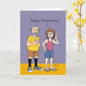 Das glücklichste Ehemann der Erde Jubiläum Karte (Gelbe Blume)