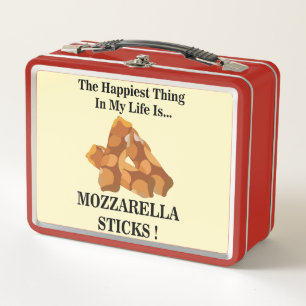 Das Glücklichste in meinem Leben sind Mozzarella S Metall Brotdose