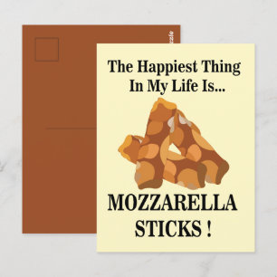 Das Glücklichste in meinem Leben sind Mozzarella-S Postkarte