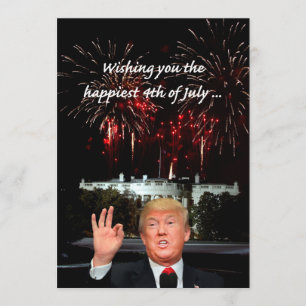 das glücklichste Juli 4. von Donald Trump Karte