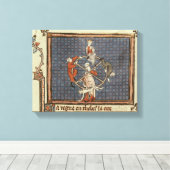 Das Glücksrad von Ovide Moralize Leinwanddruck (Insitu (Holzboden))