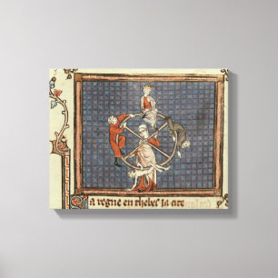 Das Glücksrad von Ovide Moralize Leinwanddruck