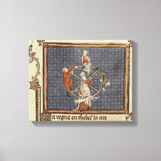 Das Glücksrad von Ovide Moralize Leinwanddruck (Vorderseite)