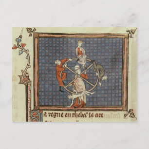 Das Glücksrad von Ovide Moralize Postkarte