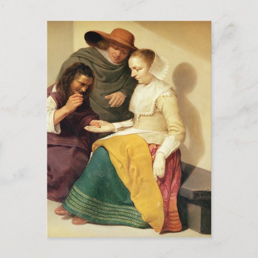 Das Glücksspiel, 1631 Postkarte (Vorderseite)