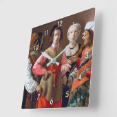 Das Glücksspiel, La Tour Quadratische Wanduhr (Winkel)