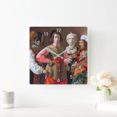 Das Glücksspiel, La Tour Quadratische Wanduhr (Zuhause)