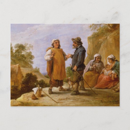 Das Glücksspiel Postkarte (Vorderseite)