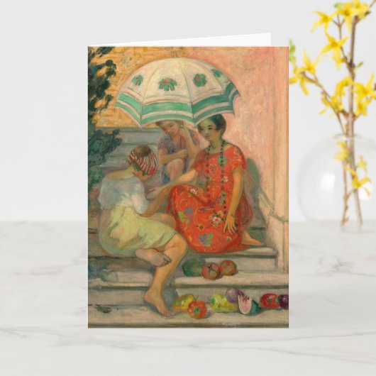 Das Glücksspiel, Sainte-Maxime | Henri Lebasque Karte (Gelbe Blume)