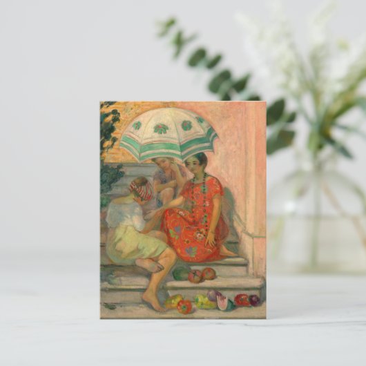 Das Glücksspiel, Sainte-Maxime | Henri Lebasque Postkarte (Stehend Vorderseite)