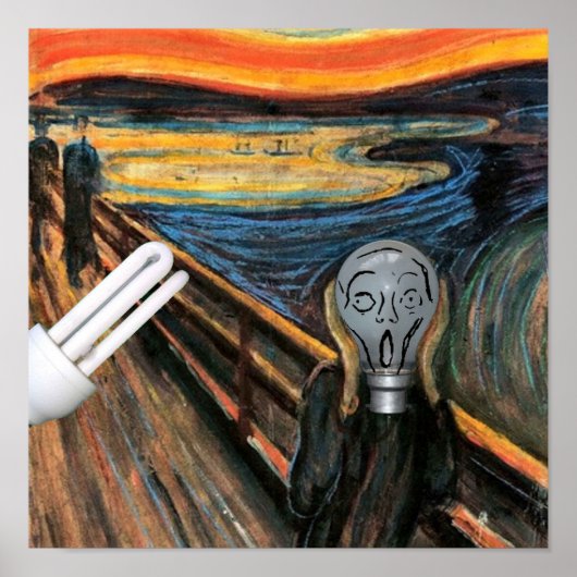 Das Glühbirnen-Poster Poster (Vorne)