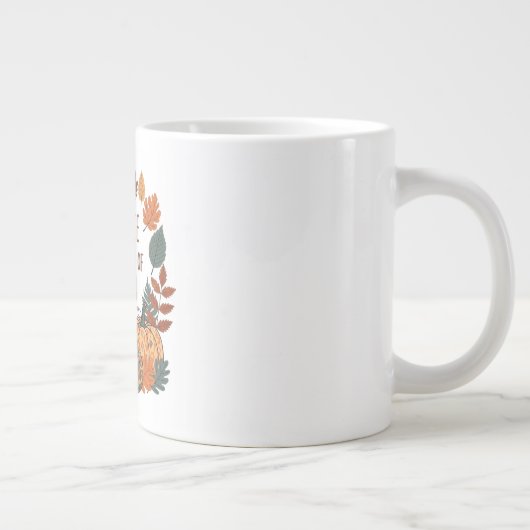 Das Glühen des Herbstdesigns Jumbo-Tasse (Rechts)