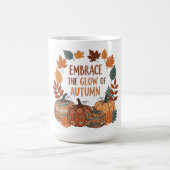 Das Glühen des Herbstdesigns Kaffeetasse (Mittel)