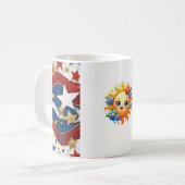 Das Glühen des Lebens mit Freude Kaffeetasse (Vorderseite Links)