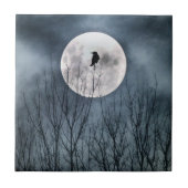 Das Glühen eines Vollmonds Fliese (Vorderseite)