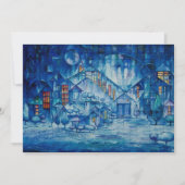 Das Glühen-Einladung des Winters Einladung (Vorderseite)