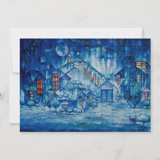 Das Glühen-Einladung des Winters Einladung (Vorderseite)