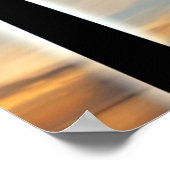 Das glühende Kreuz am Strandposter Poster (Ecke)