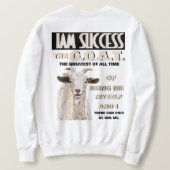 Das GOAT T-Shirt Sweatshirt (Design Rückseite)