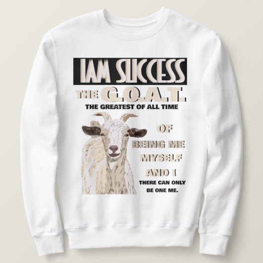 Das GOAT T-Shirt Sweatshirt (Design vorne)