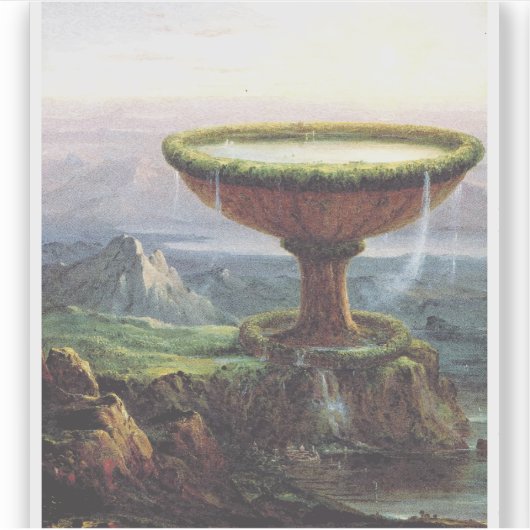 Das Goblet des Titan von Thomas Cole Aufkleber (Vorderseite)