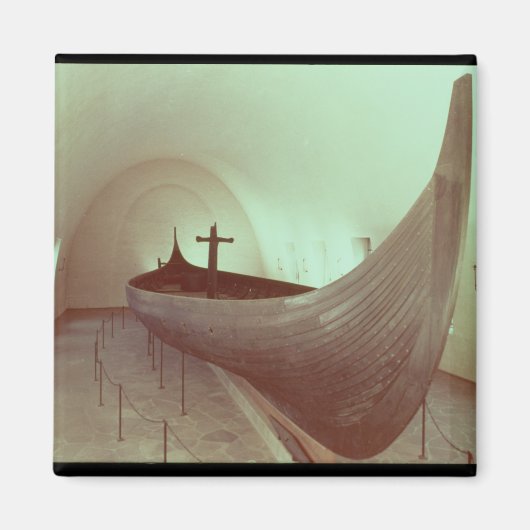 Das Gokstad-Langschiff (Holz) Magnet (Vorne)