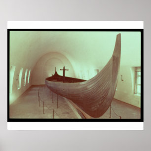 Das Gokstad longship (Holz) Poster