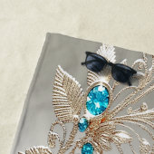 Das Gold Blue Stones Beach Handtuch schmücken (Beispiel)