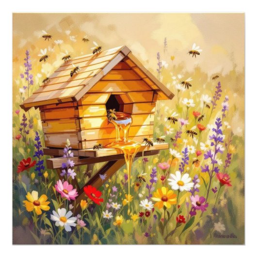 Das Gold der Natur Honig Fotodruck (Vorne)