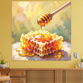 Das Gold der Natur – Honig Leinwanddruck (Insitu (Wohnzimmer))