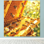 Das Gold der Natur Honig Leinwanddruck (Insitu (Holzboden))