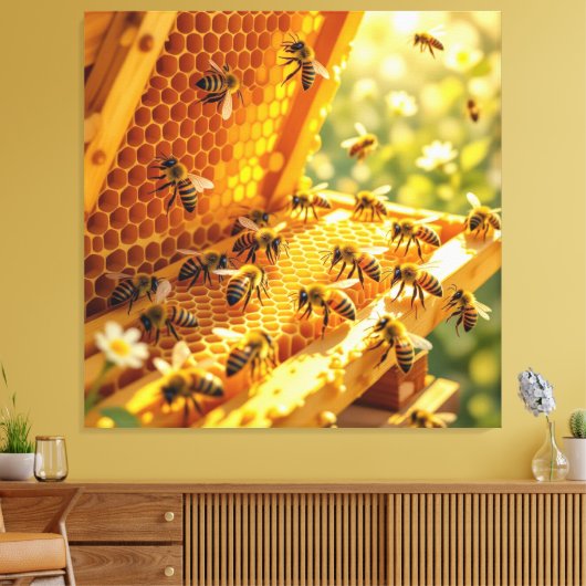 Das Gold der Natur Honig Leinwanddruck (Insitu (Wohnzimmer))