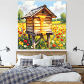 Das Gold der Natur – Honig Leinwanddruck (Insitu (Schlafzimmer))