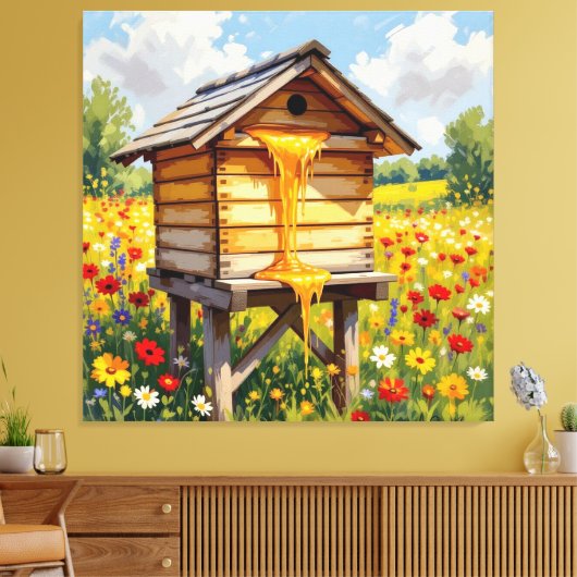Das Gold der Natur – Honig Leinwanddruck (Insitu (Wohnzimmer))