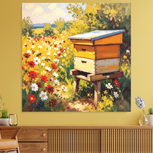 Das Gold der Natur – Honig Leinwanddruck (Insitu (Wohnzimmer))