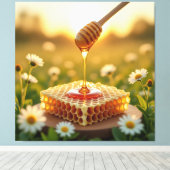 Das Gold der Natur – Honig Leinwanddruck (Insitu (Holzboden))