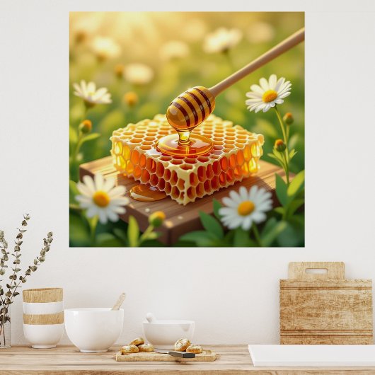 Das Gold der Natur Honig Poster (Küche)