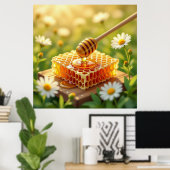 Das Gold der Natur Honig Poster (Heimbüro)