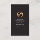 Das Gold des Buchhalters nummeriert kreative Visitenkarte (Rückseite)