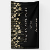 Das Gold New Year's Eve Party beeindruckt mit Luxu Banner (Vertikal)
